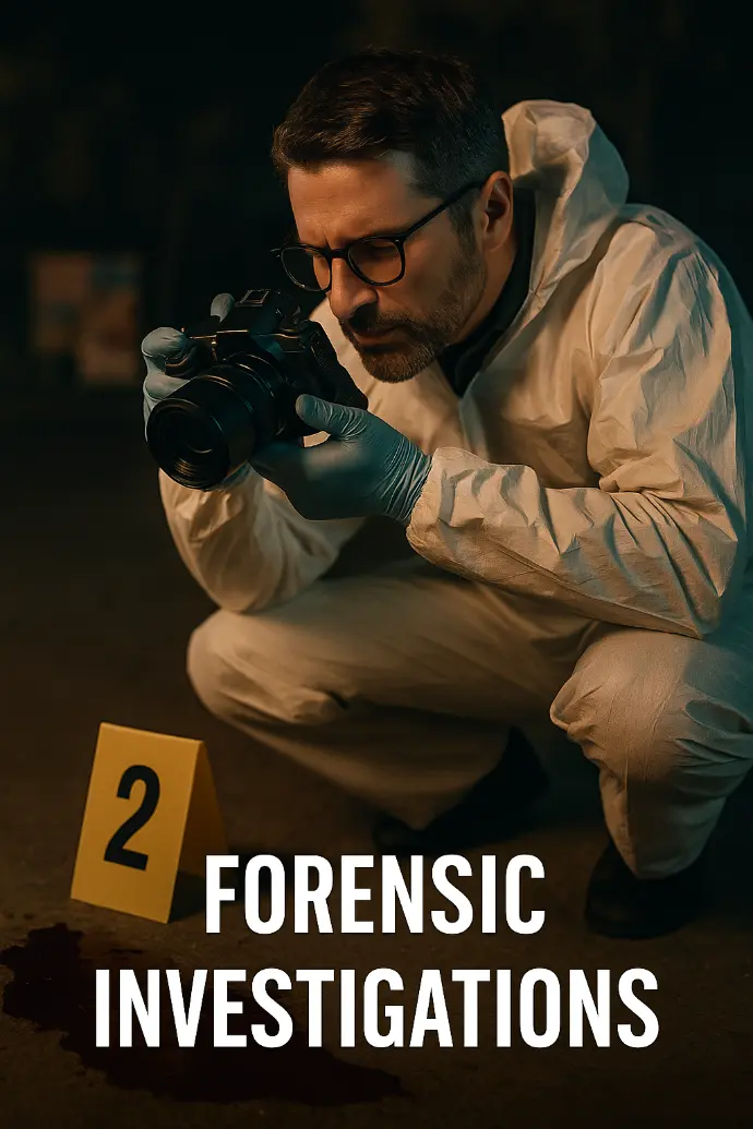 2. Forensic Investigations In-depth private or corporate investigations to support legal or internal matters.
